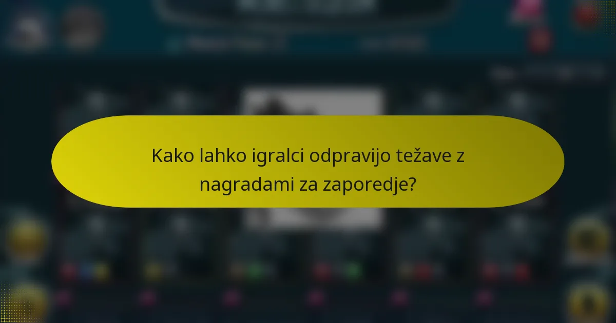 Kako lahko igralci odpravijo težave z nagradami za zaporedje?